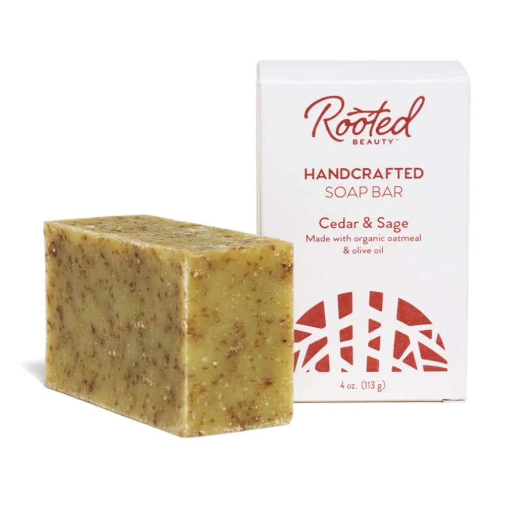 🤩 $5 SALE! 🤩 NWT Rooted Beauty handcrafted soap bar in Cedar & Sage
